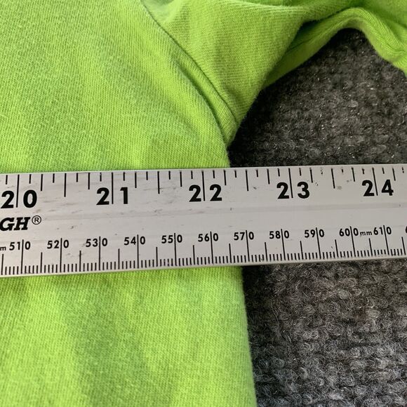 The North Face T-shirt Mens XL Florescent Green Short Sleeve Outdoor Big Logo - Picture 7 of 10